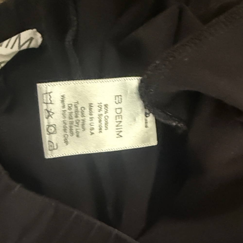 EB Denim Split Him Black Stretch Flared Pants - image 5